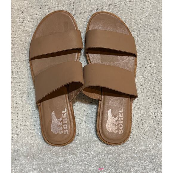 Sorrel Ella II Two Strap Slide Sandals Size 7.5 - Picture 1 of 7